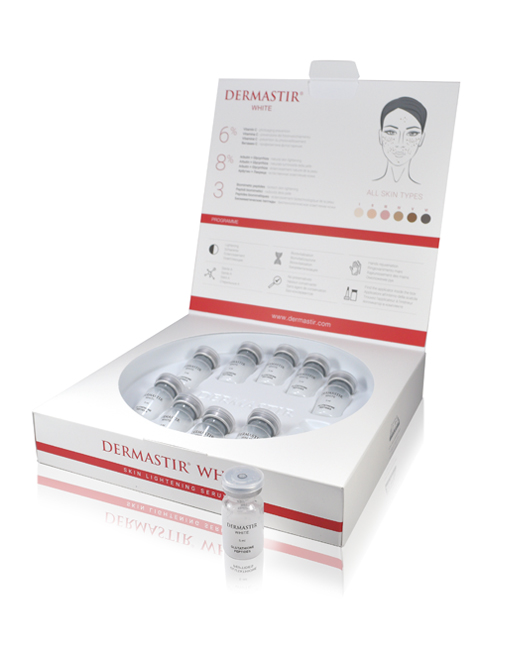 DERMASTIR – WHITE STERILE 5 ml GLUTATHIONE PEPTIDES WHITE GLUTA SKIN WHITENING by "www.ccthaitown.com"