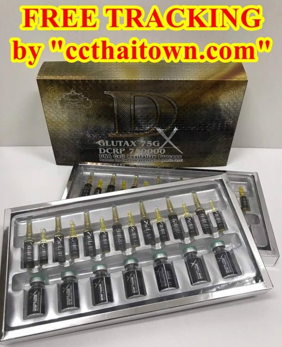 GLUTAX 75G DCRP 750000 DNA CELL REVITALIZE GLUTATHIONE SKIN WHITENING INJECTION by "www.ccthaitown.com"