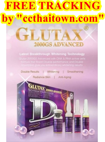 GLUTAX 2000GS ADVANCED RECOMBINED WHITE RNA ACTIVE CELLS WHITENING GLUTATHIONE SKIN by "www.ccthaitown.com"