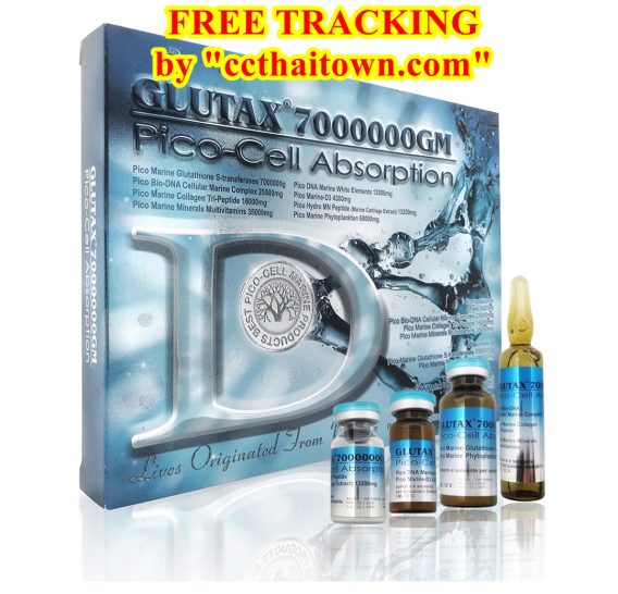 NEW GLUTAX 7000000 GM PICO-CELL ABSORPTION WHITENING GLUTATHIONE SKIN by "www.ccthaitown.com"