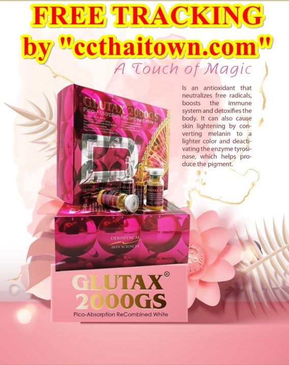 GLUTAX 2000GS PICO-ABSORPTION RECOMBINED WHITE WHITENING GLUTATHIONE SKIN by "www.ccthaitown.com"