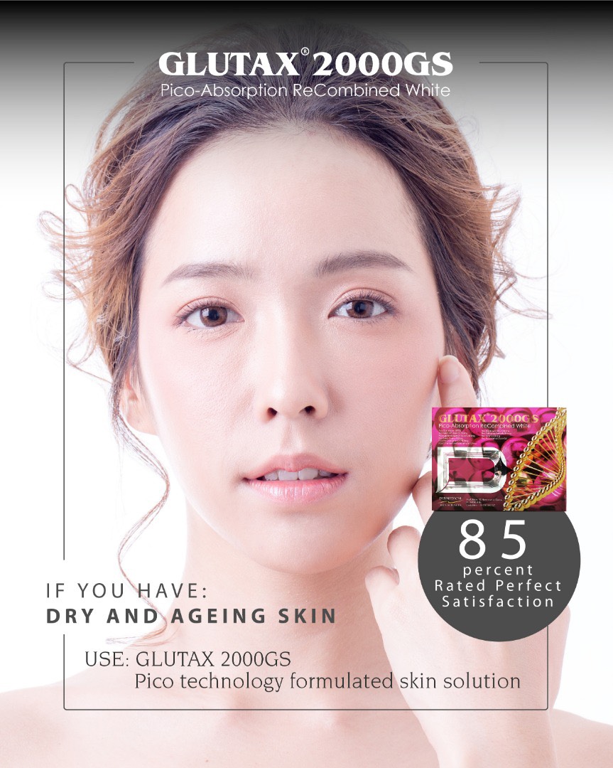 GLUTAX 2000GS PICO-ABSORPTION RECOMBINED WHITE WHITENING GLUTATHIONE SKIN by "www.ccthaitown.com"