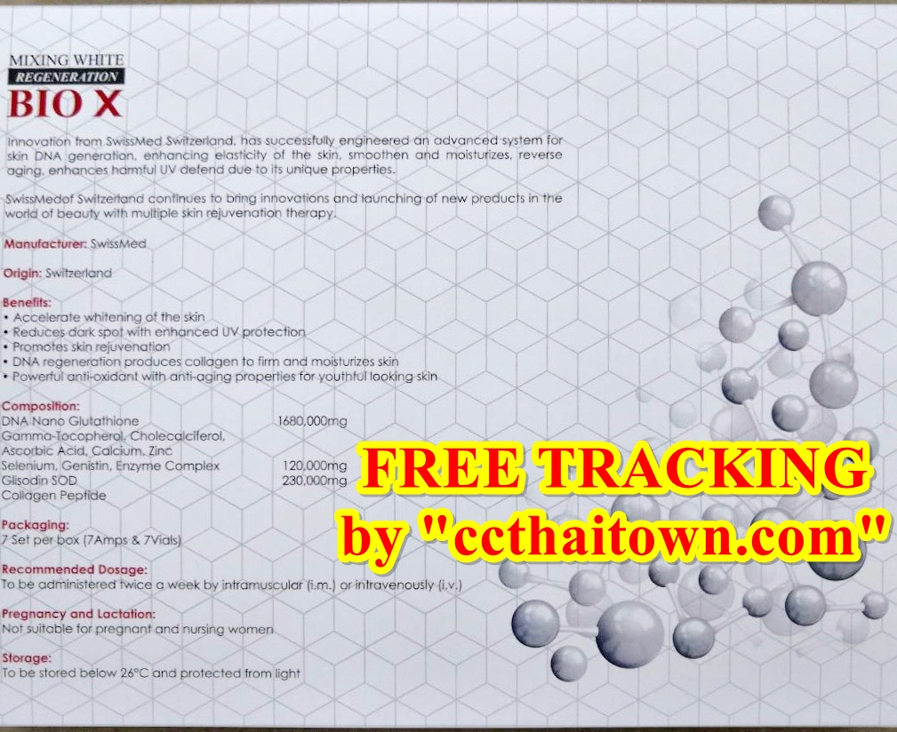 NEW MIXING WHITE BIO X (SWITZERLAND) REGENERATION GLUTATHIONE WHITENING INJECTION by www.ccthaitown.com