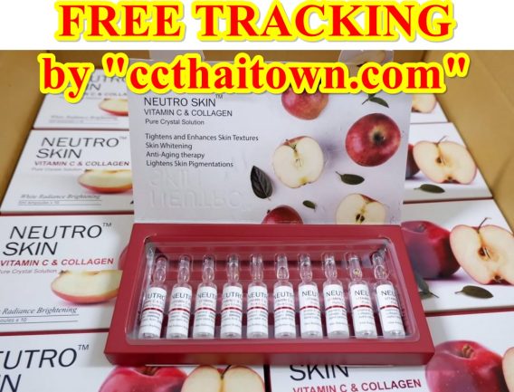 NEW NEUTRO SKIN VITAMIN C & COLLAGEN (RED APPLE) PURE CRYSTAL SOLUTION INJECTION by www.ccthaitown.com