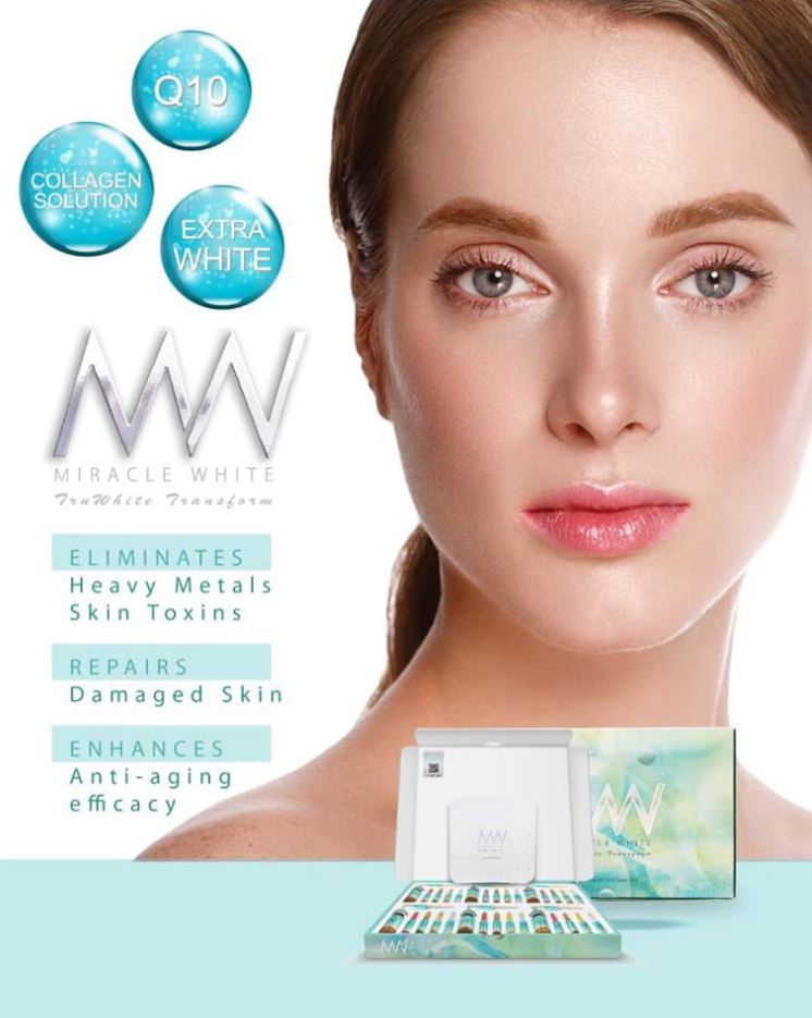 MIRACLE WHITE TRUWHITE TRANSFORM NCKX5 WHITENING GLUTATHIONE SKIN INJECTION by www.ccthaitown.com