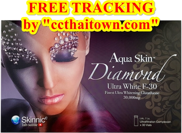 AQUA SKIN DIAMOND ULTRA WHITE F-30 30,000 MG WHITENING GLUTATHIONE SKIN (SWISS) INJECTION by www.ccthaitown.com