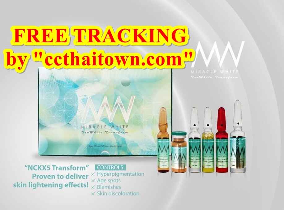 MIRACLE WHITE TRUWHITE TRANSFORM NCKX5 WHITENING GLUTATHIONE SKIN INJECTION by www.ccthaitown.com