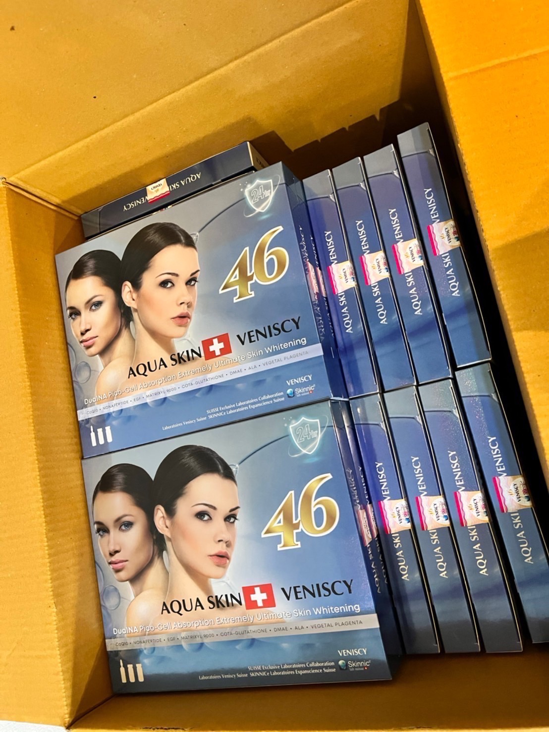 NEW!! AQUA SKIN VENISCY 46 (SWISS) DUALNA PICO-CELL ABSORPTION EXTREMELY ULTIMATE SKIN WHITENING INJECTION by "www.ccthaitown.com"