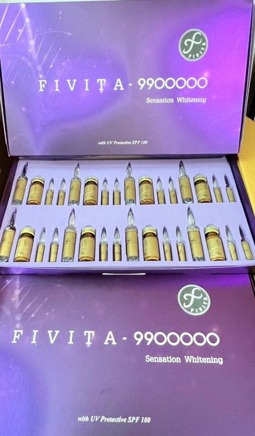 NEW FIVITA 990000 SENSATION GLUTATHIONE WHITENING SKIN (PURPLE COLOR BOX) INJECTION by "www.ccthaitown.com"